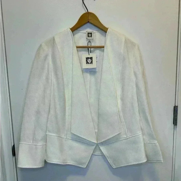 Anne Klein Jackets & Blazers - NWT Anne Klein women’s white open front dress jacket formal wear size medium